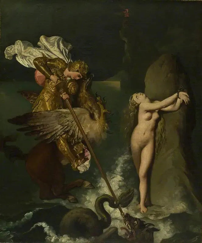 Roger som leverer Angélique - Jean-Auguste-Dominique Ingres