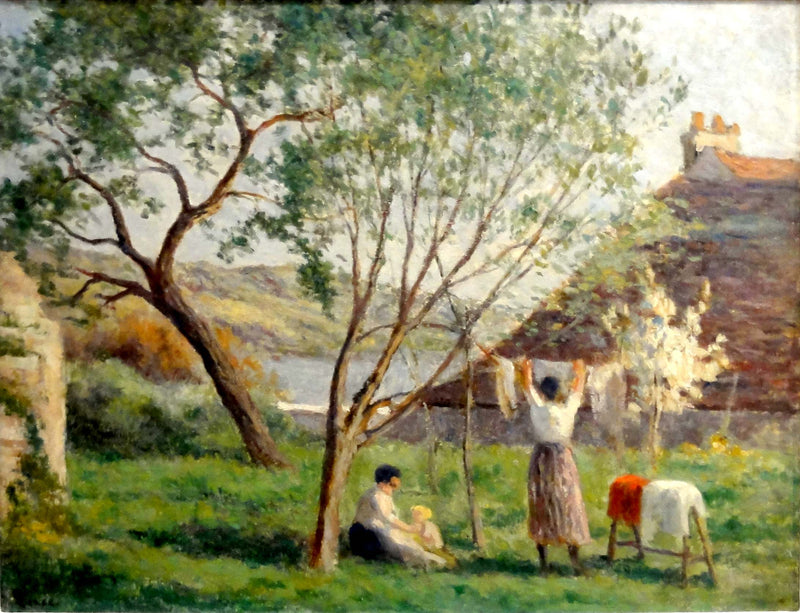 Rolleboise, vårhagen - Maximilien Luce