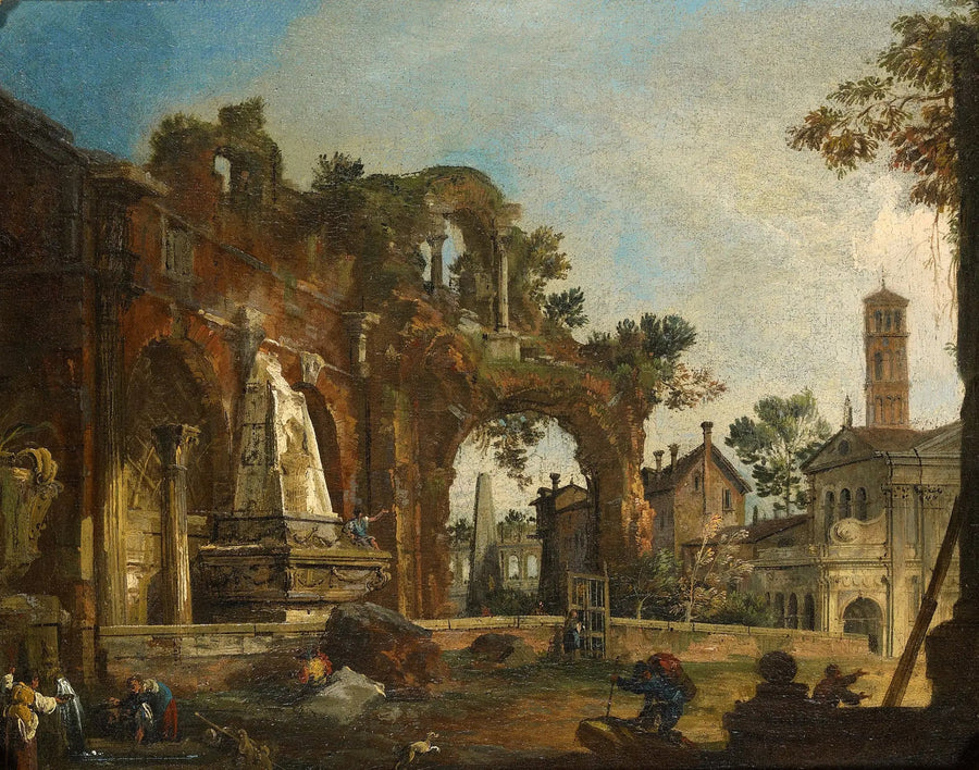 Roma: Capriccio med ruiner basert på Forum - Canaletto

Source:
Rome : Capriccio avec ruines basées sur le Forum - Canaletto