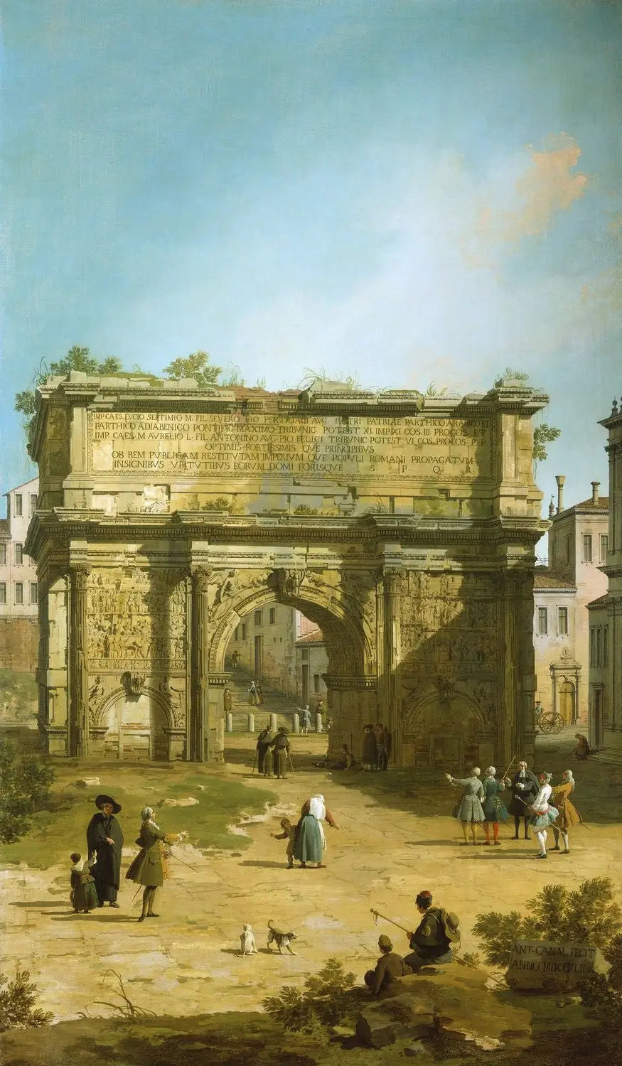 Rome: l’Arc de Septime Sévère - Canaletto - Alpha Reproduction