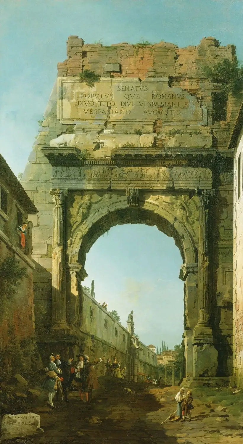 Rome: l’Arc de Titus - Canaletto - Alpha Reproduction