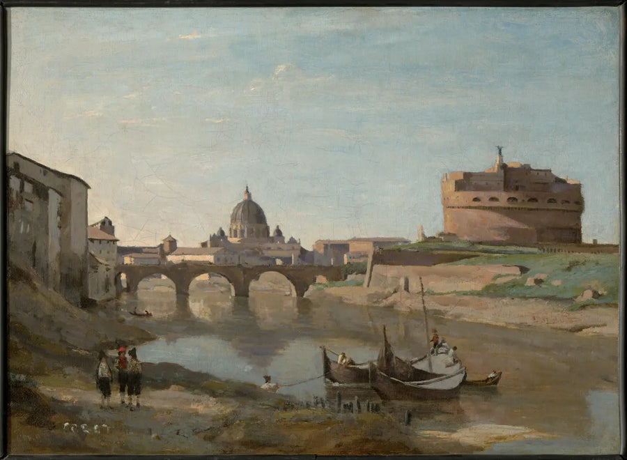 Roma, Slottet Saint-Ange - Jean-Baptiste Camille Corot