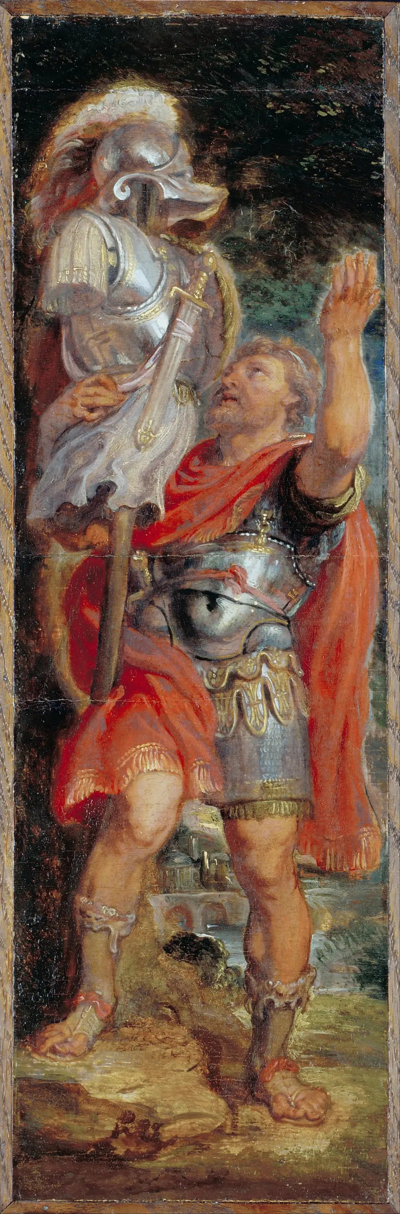 Romulus installerer et trofé - Peter Paul Rubens