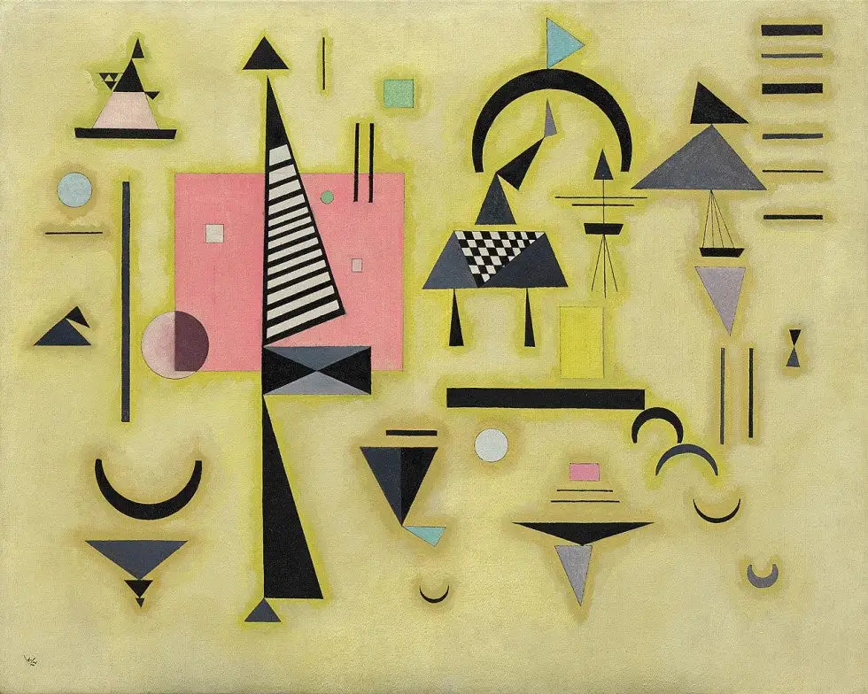 Rose décisive - Vassily Kandinsky image 1 tableau peint à l’huile sur toile