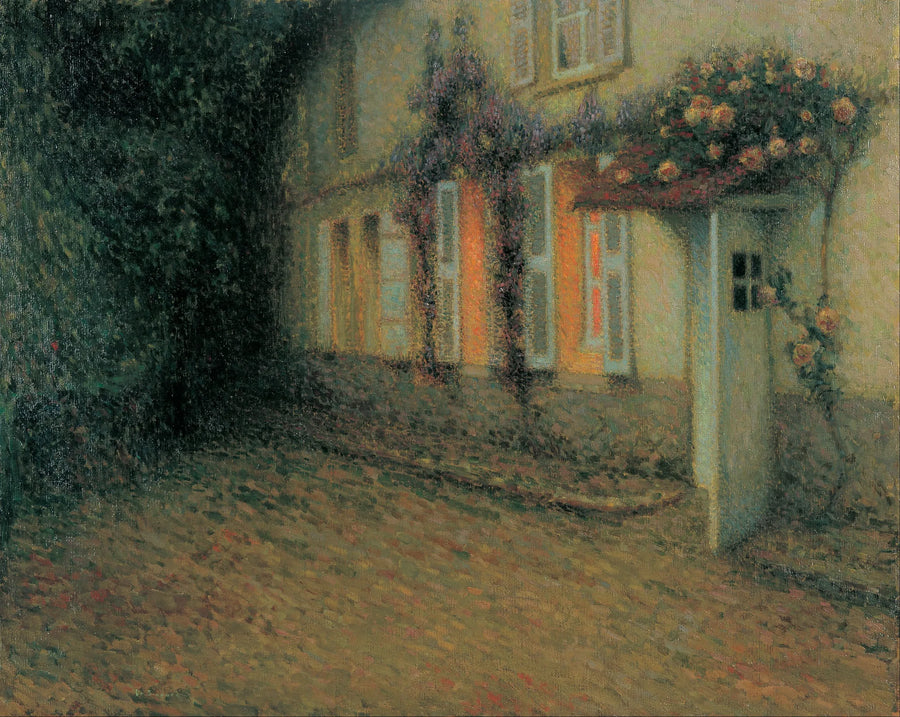 Roser og kaprifolier på huset - Henri Le Sidaner