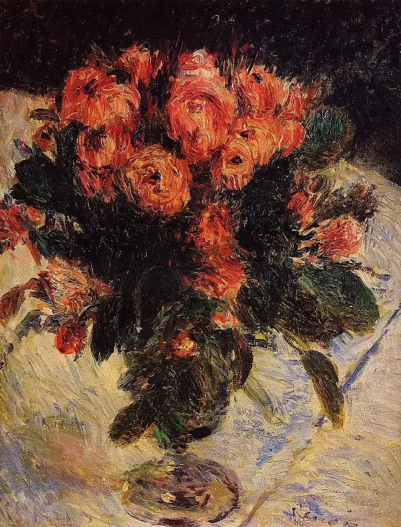 Mose roser - Pierre-Auguste Renoir