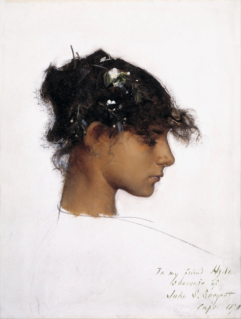 Rosina Ferrara, Hode av en jente fra Capri - John Singer Sargent