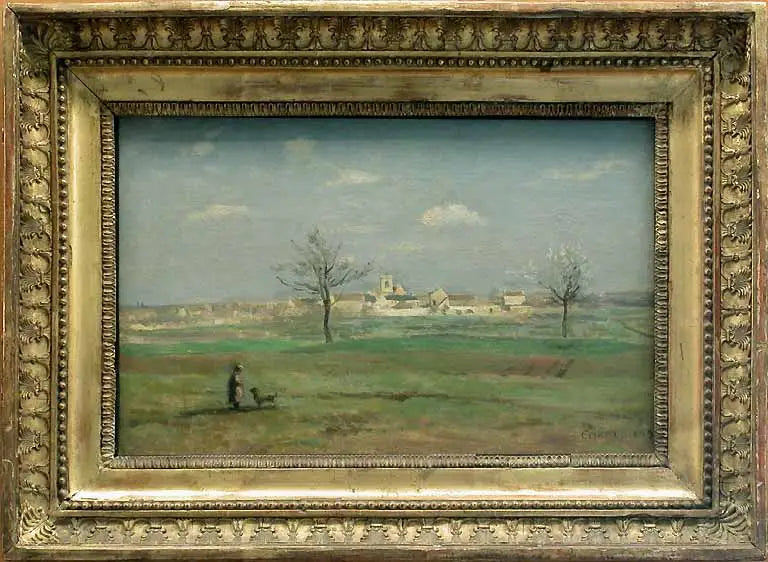 Rosny. Utsikt over landsbyen om våren - Jean-Baptiste Camille Corot