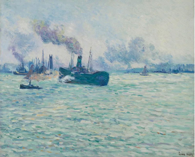 Rotterdam, havneutsikt - Maximilien Luce