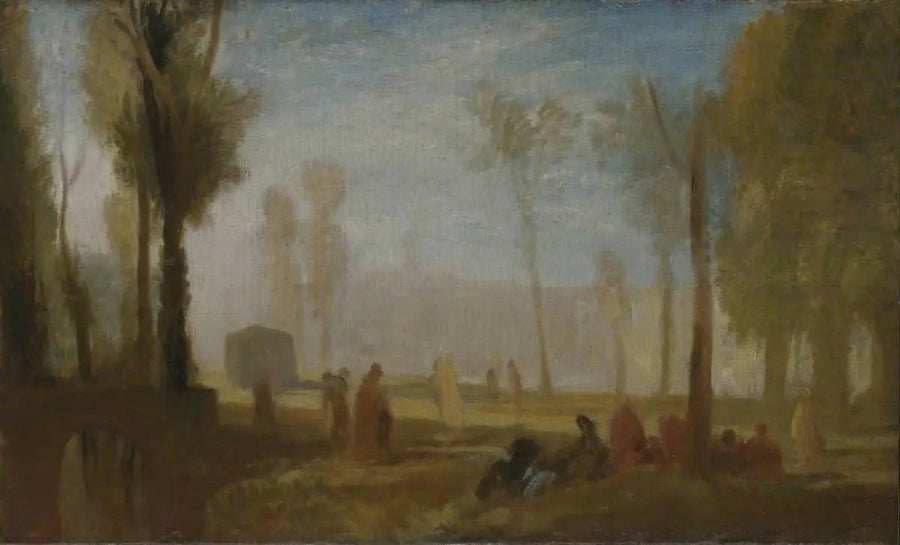 Rouen: Et utsikt fra venstre bredd i Faubourg St-Sever - J. M. W. Turner