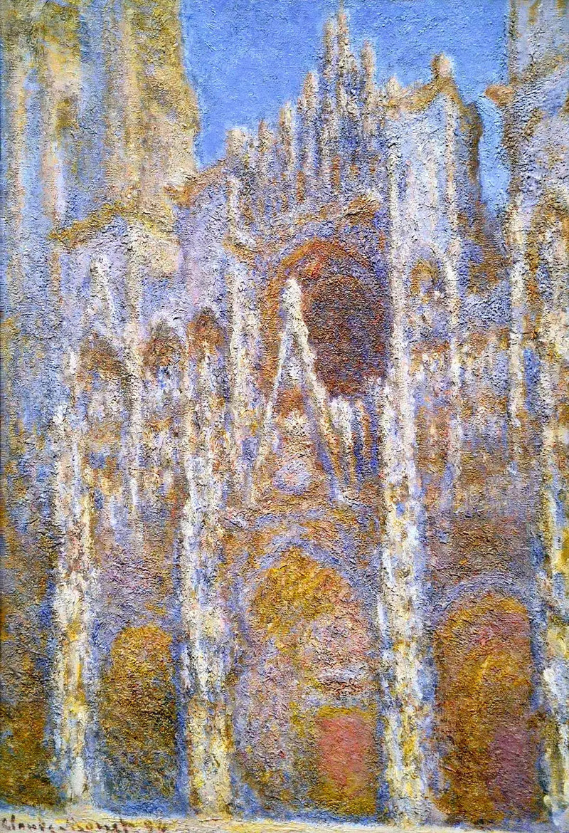 Rouen-katedralen, fasade - Claude Monet