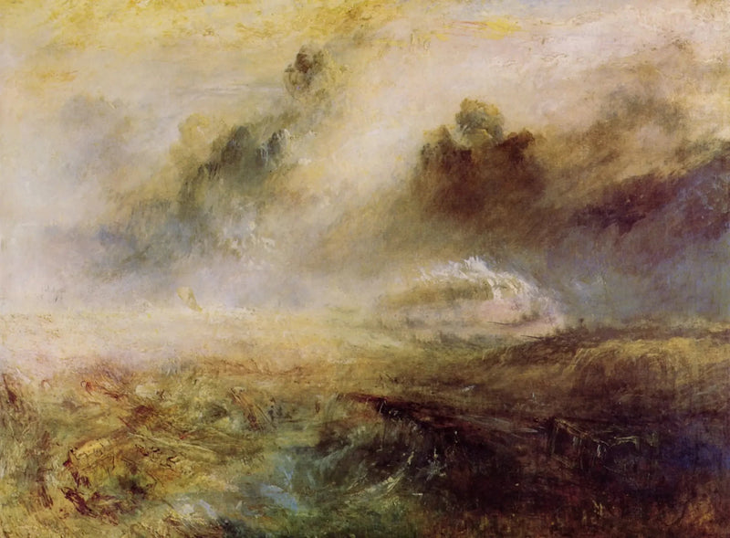Grov sjø med vrakgods - J. M. W. Turner
