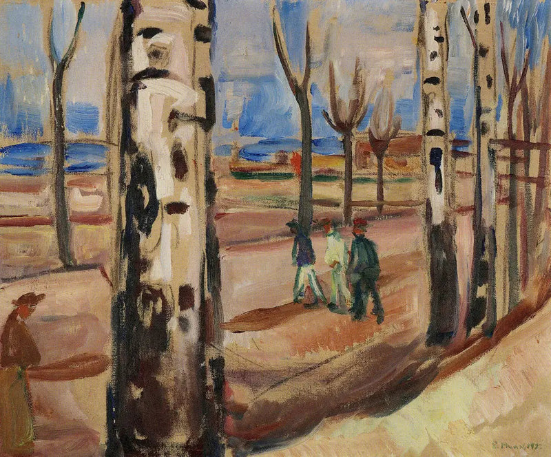 Rute med trær - Edvard Munch