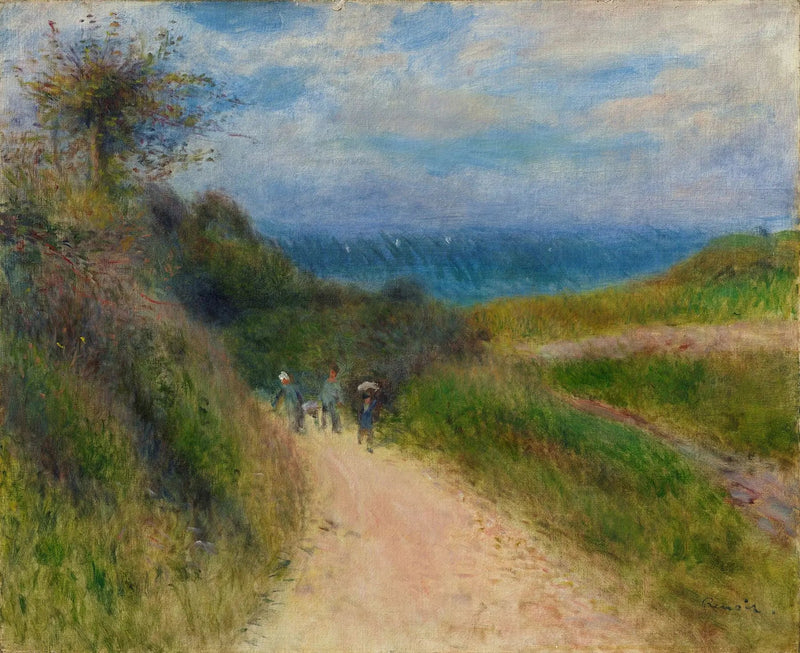 Veien til Berneval - Pierre-Auguste Renoir