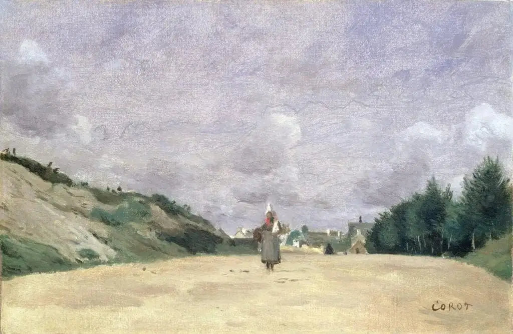Route en Normandie - Jean-Baptiste Camille Corot - Alpha Reproduction