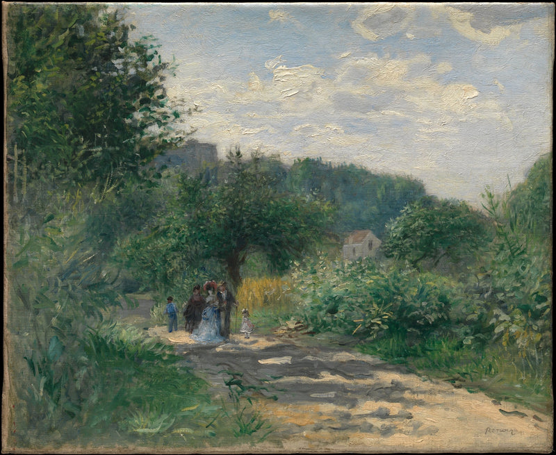 En vei i Louveciennes - Pierre-Auguste Renoir
