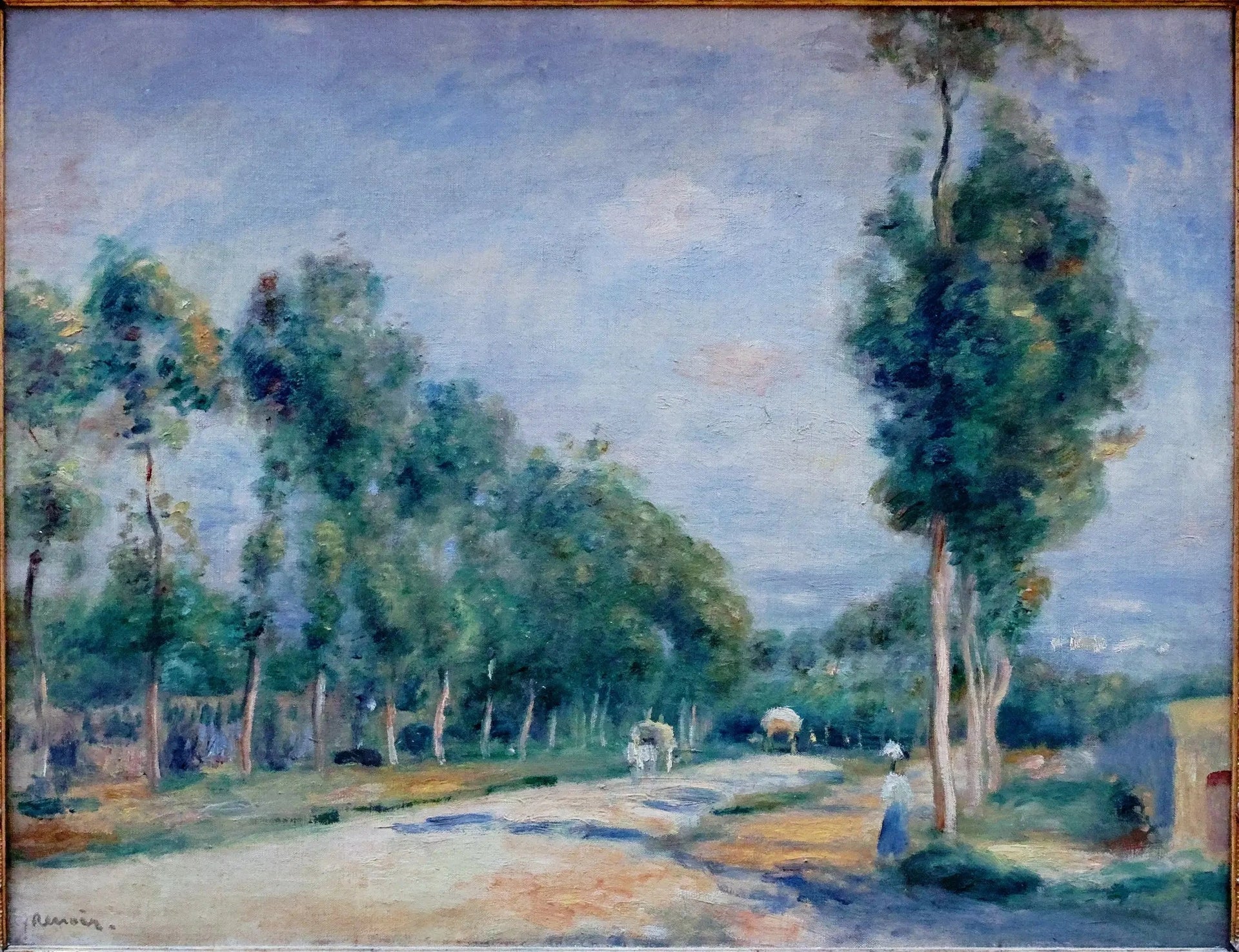 Route de Versailles à Louveciennes, Renoir 1895 – reproduction peinture à l’huile sur toile