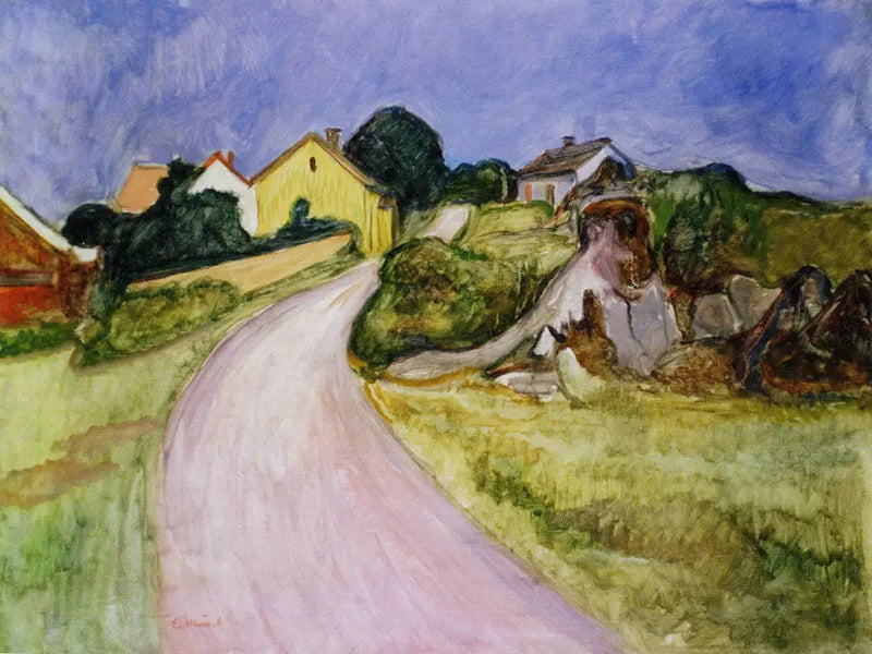 Åsgårdstrand-gaten - Edvard Munch