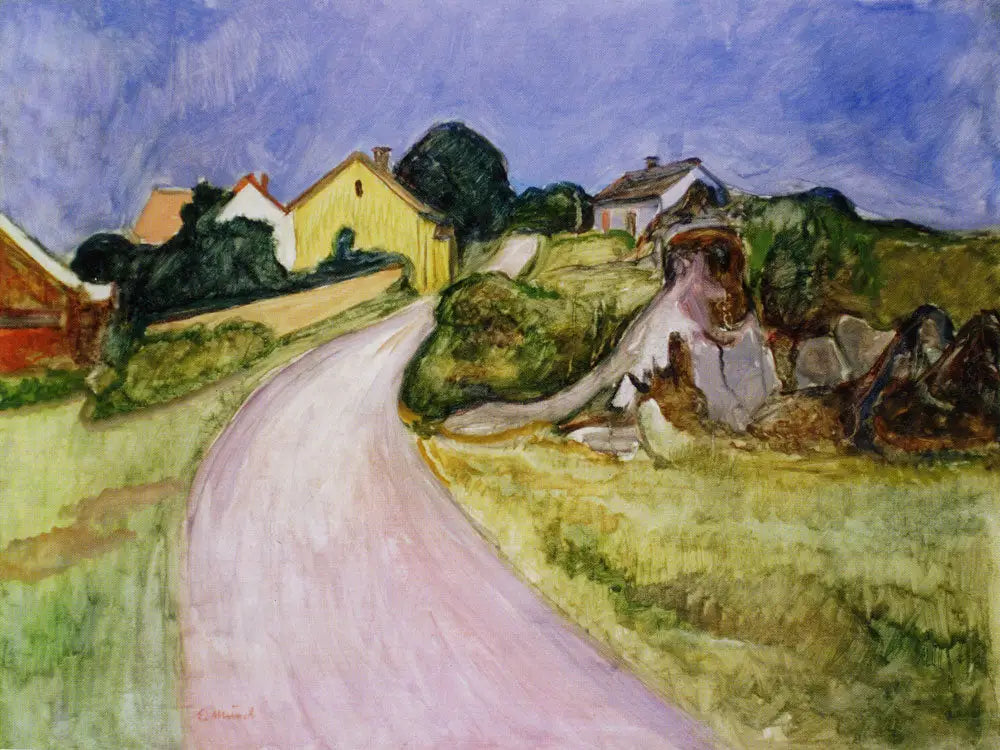 Reproduction du tableau « rue d'Åsgårdstrand - Edvard Munch » par Alpha Reproduction en peinture à l’huile