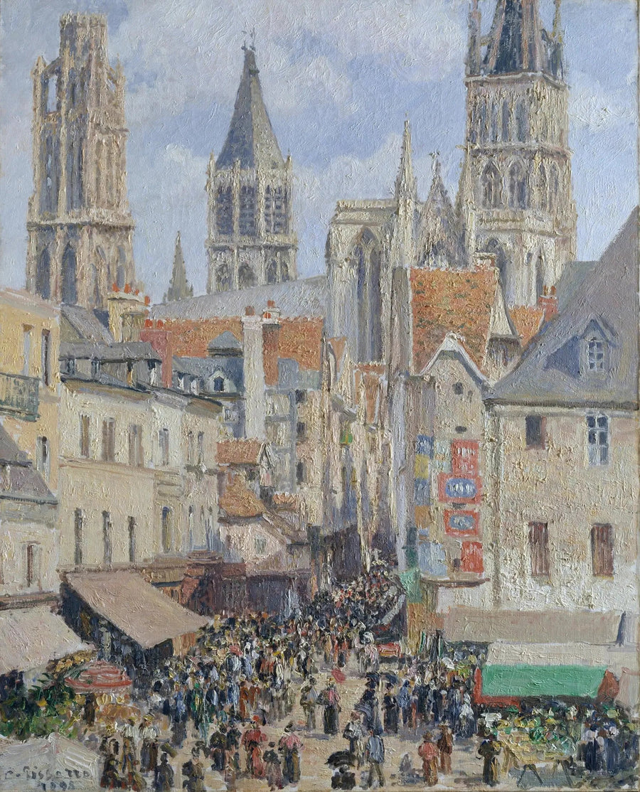 Rue de l'Épicerie, Rouen - Camille Pissarro