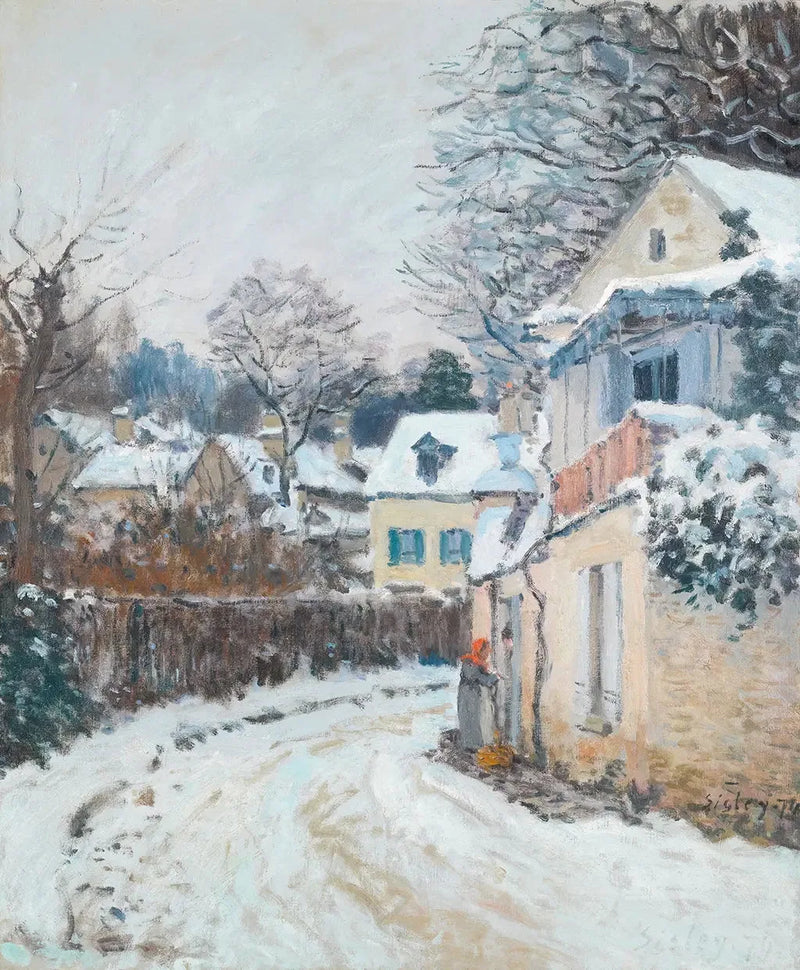 Prinsessens gate, vinter - Alfred Sisley