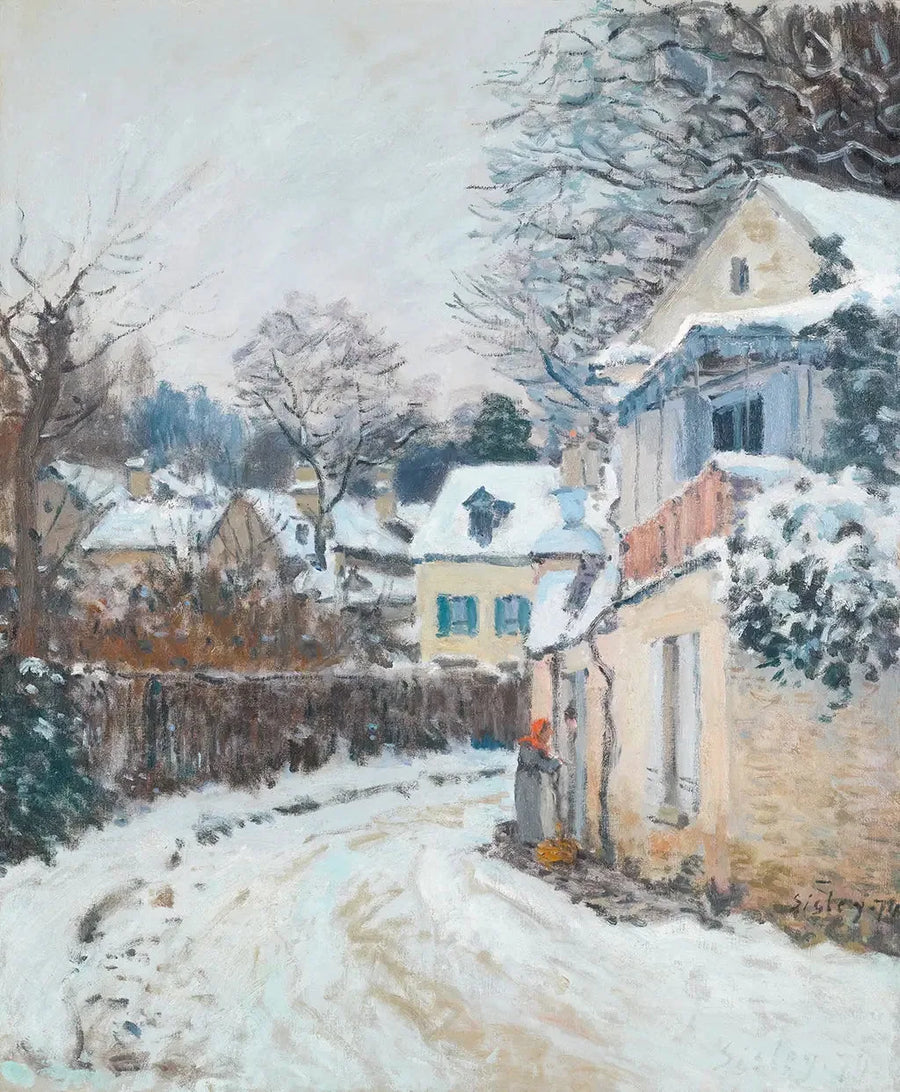 Prinsessens gate, vinter - Alfred Sisley