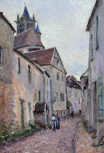 Rue de la garveriet i Moret-sur-Loing - Alfred Sisley