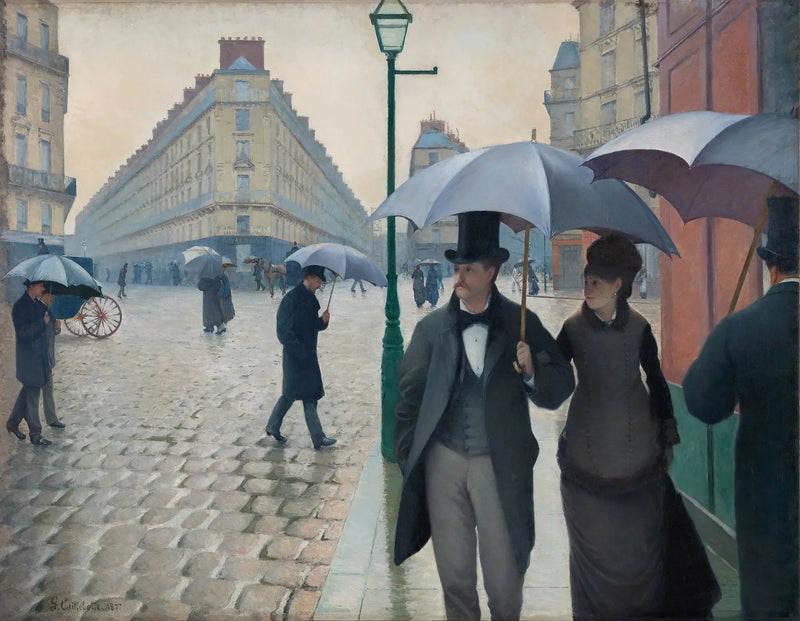 Rue de Paris, regnvær - Gustave Caillebotte