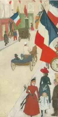 Rue de Parme i Paris, 14. juli - Pierre Bonnard