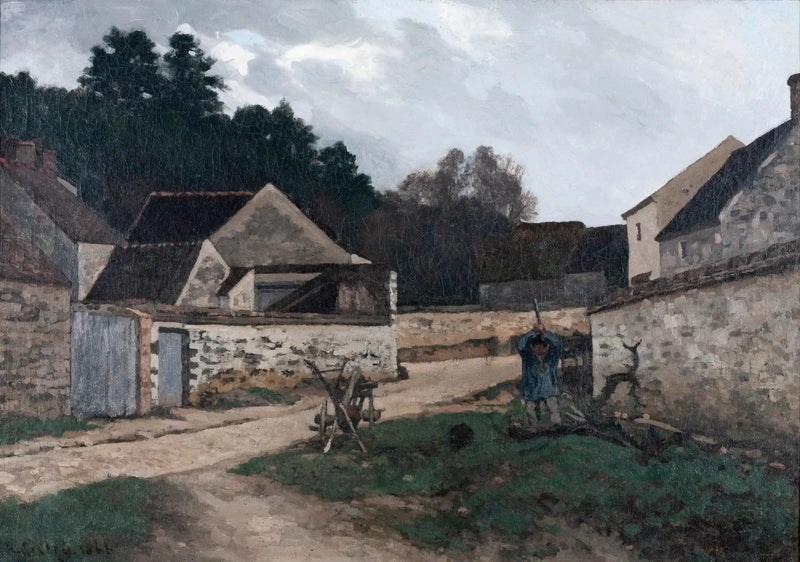 Landsbygate i Marlotte, nær Fontainebleau - Alfred Sisley