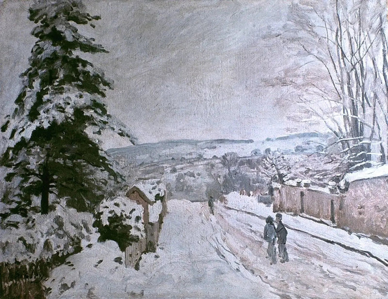 Rue du Cœur Volant i Louveciennes - Alfred Sisley