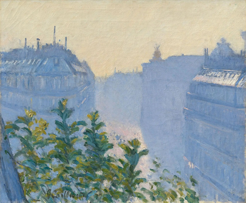 Rue Halévy, sett fra en balkong - Gustave Caillebotte