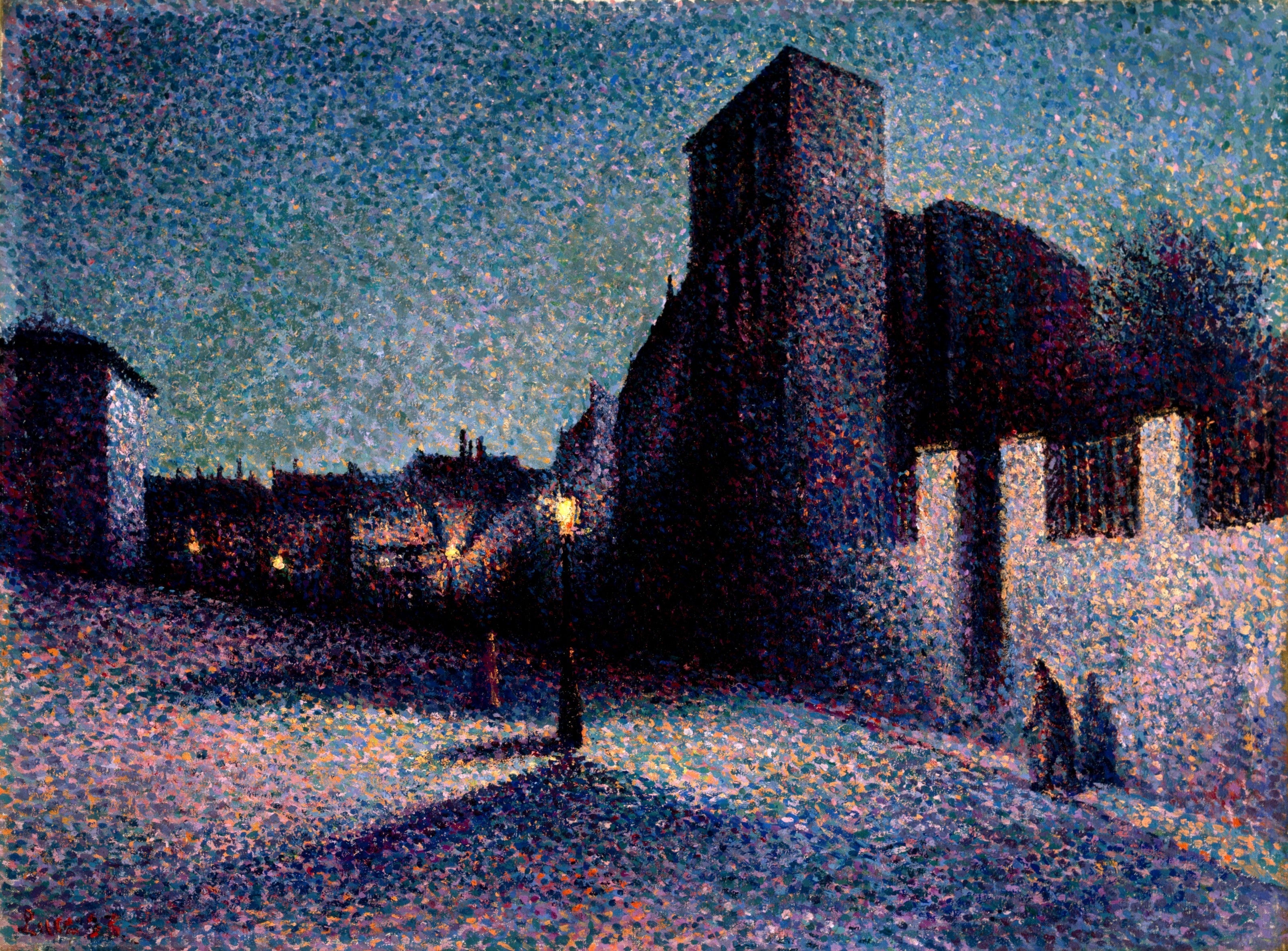Rue Ravignan, Paris - Maximilien Luce image 1 reproduction de peinture à l’huile