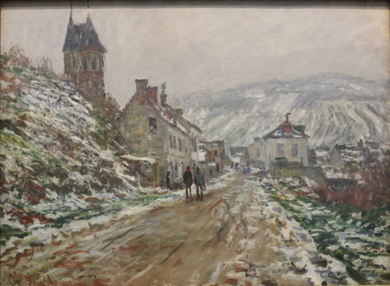 Landsbygate i Vétheuil W510 - Claude Monet