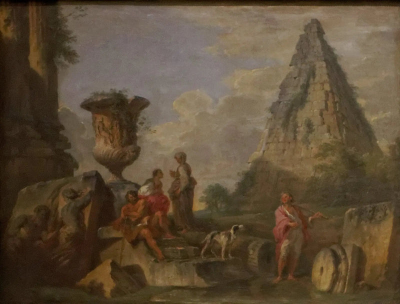 Antikke ruiner med Cæsar Cestius-pyramiden - Giovanni Paolo Panini

Source:
ruines antiques avec la pyramide de Caïus Cestius - Giovanni Paolo Panini