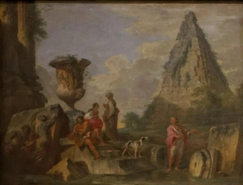 Antikke ruiner med Cæsar Cestius-pyramiden - Giovanni Paolo Panini

Source:
ruines antiques avec la pyramide de Caïus Cestius - Giovanni Paolo Panini