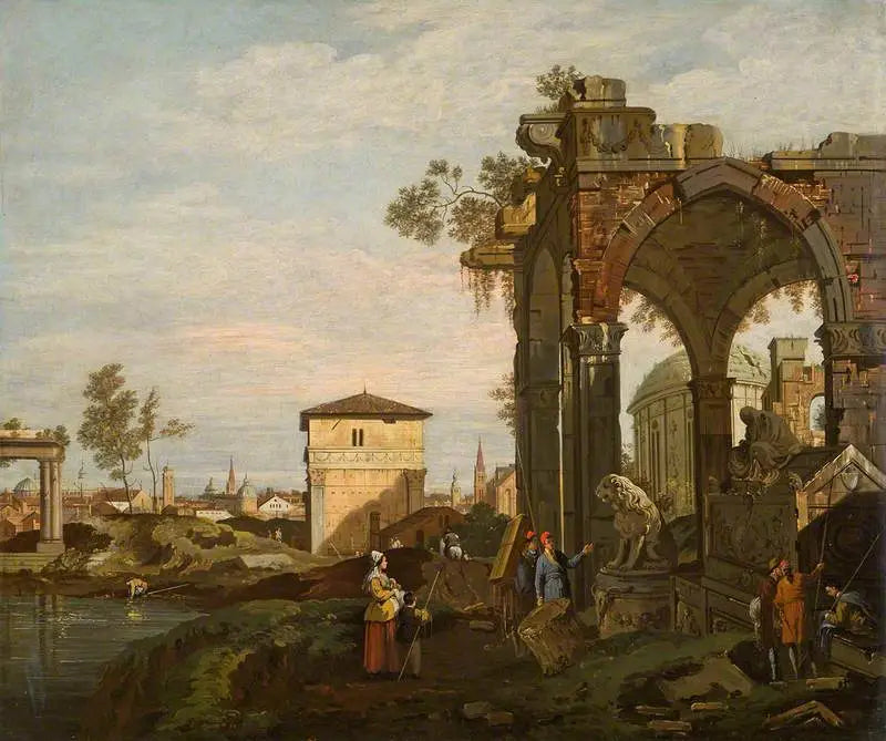 Ruines avec figures - Canaletto - Alpha Reproduction