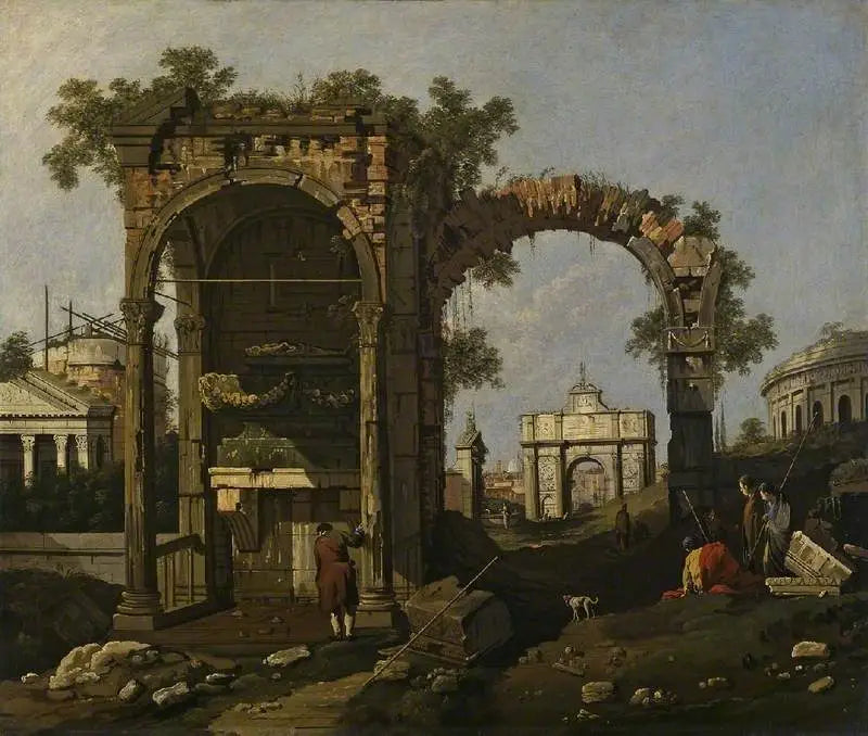 Ruines avec figures - Canaletto - Alpha Reproduction