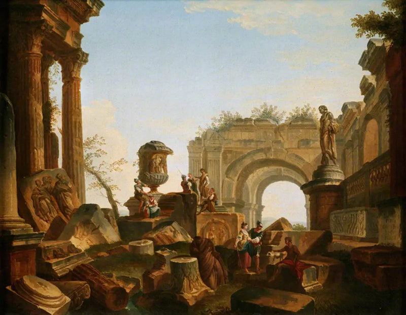 Ruin med en urne og en bue - Giovanni Paolo Panini

Source:
Ruines avec une urne et une arche - Giovanni Paolo Panini