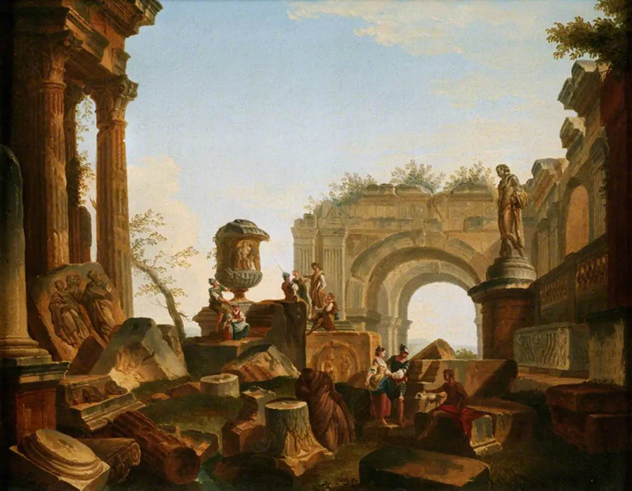 Ruin med en urne og en bue - Giovanni Paolo Panini

Source:
Ruines avec une urne et une arche - Giovanni Paolo Panini