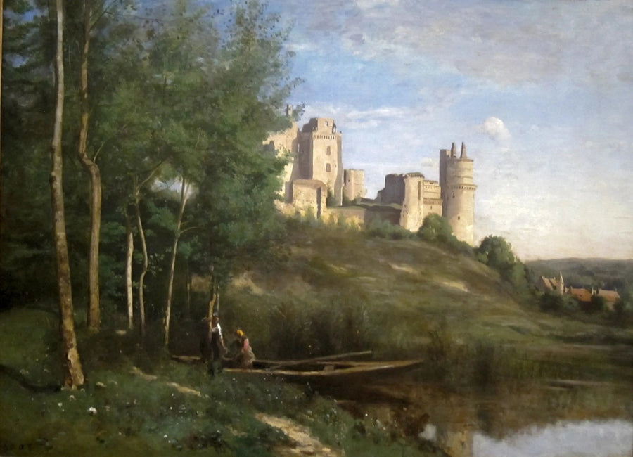 Ruiner av Château de Pierrefonds - Jean-Baptiste Camille Corot