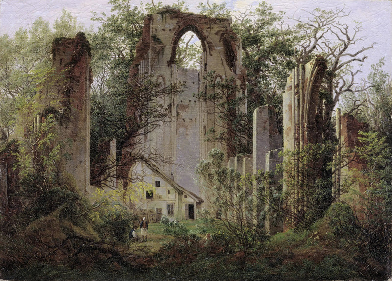 ruinene av klosteret i Eldena, nær Greifswald - Caspar David Friedrich