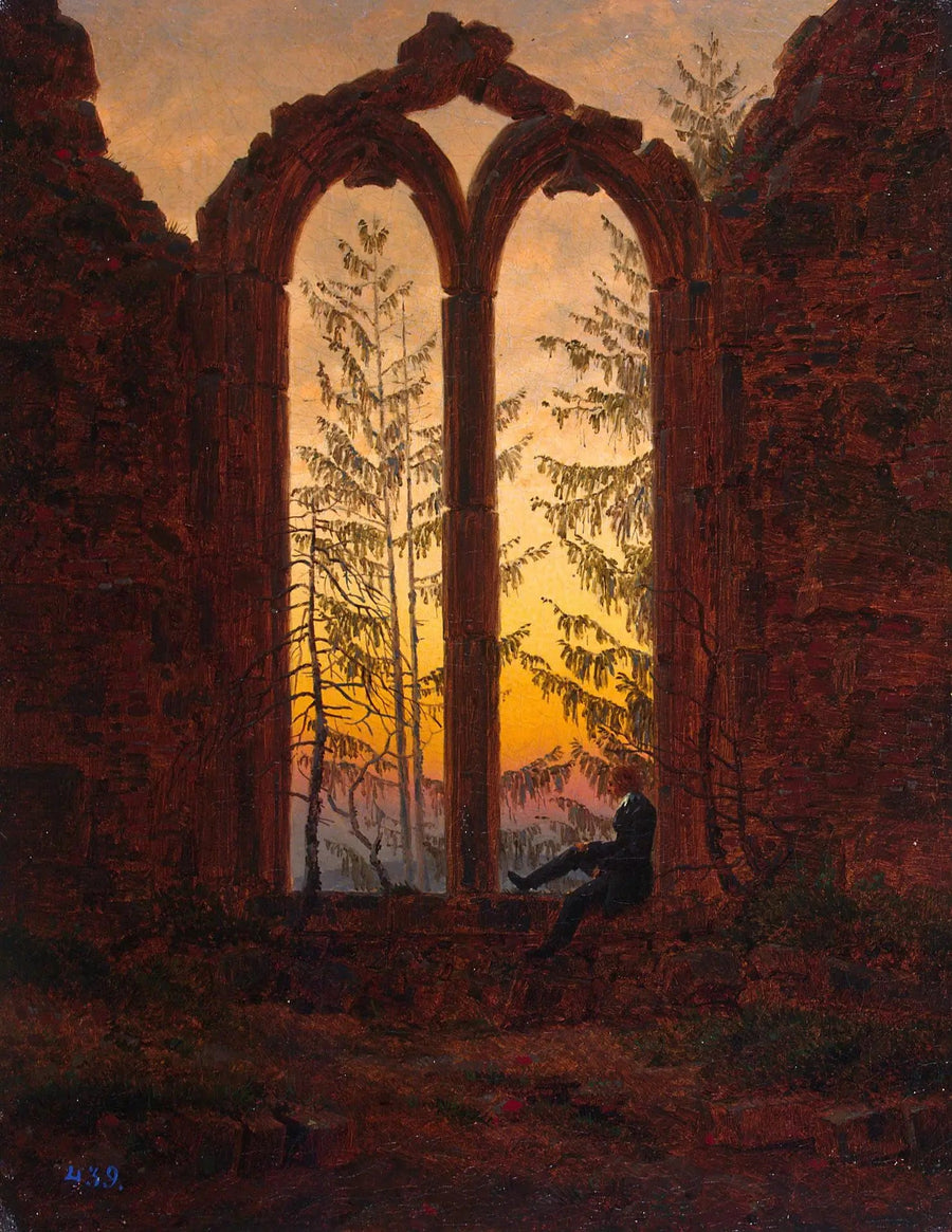 ruinene av klosteret i Oybin - Caspar David Friedrich