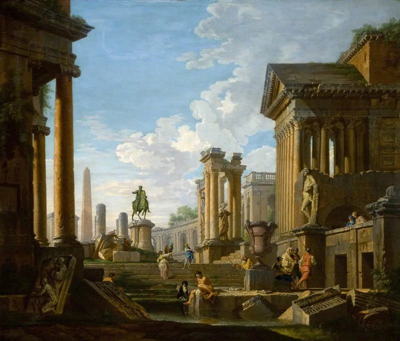 Ruinene og romerske figurer - Giovanni Paolo Panini

Source:
Ruines et figures romaines - Giovanni Paolo Panini