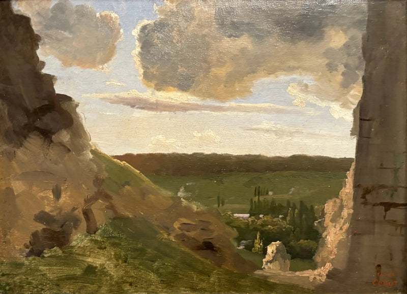 Middelalderske ruiner - Jean-Baptiste Camille Corot