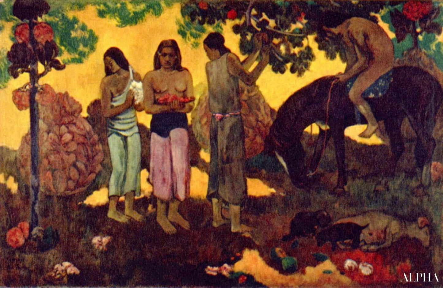 Rupe Rupe (frukthøsting) - Paul Gauguin - Høykvalitets reproduksjoner av malerier og bilder