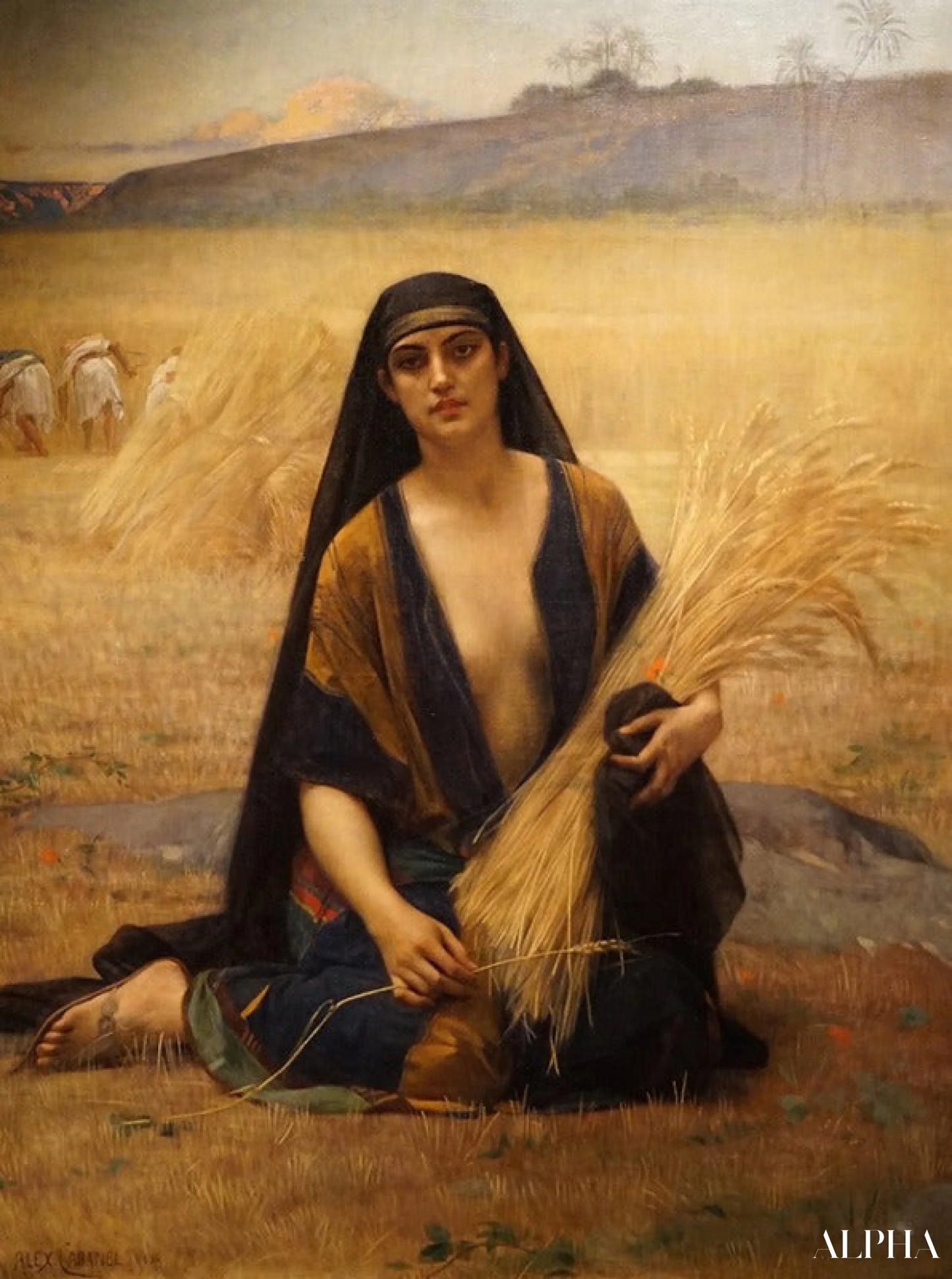 Ruth samler inn - Alexandre Cabanel Reproduksjoner av oljemalerier