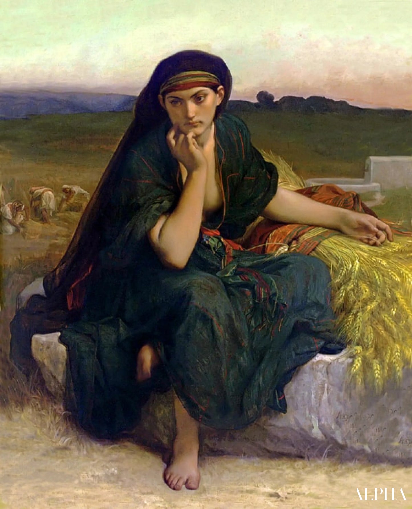 Reproduction du tableau « Ruth revenant des Champs  - Alexandre Cabanel » par Alpha Reproduction en peinture à l’huile