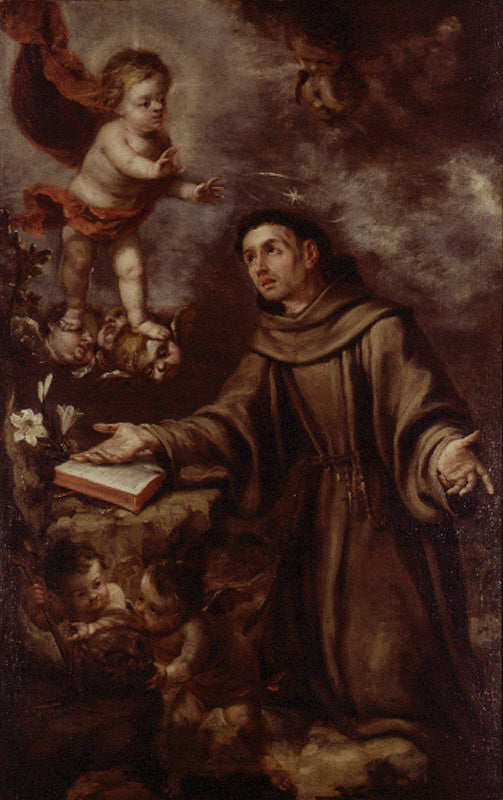 S. Antonius de Padoue og JesusbarnetSan Antonio de Padua og Jesusbarnet - Juan de Valdés Leal