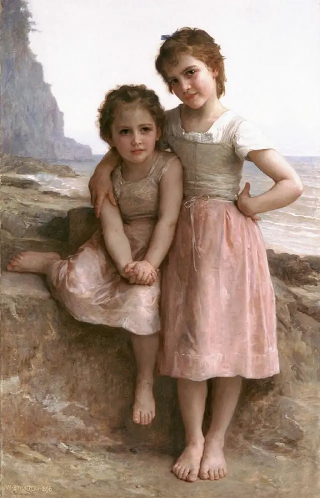 Søstre ved bredden - Bouguereau
